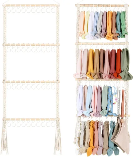 Miniatura 15 de POVETIRE Soporte para diadema organizador de bandas para la cabeza para niñas, diademas de bebé, accesorios para el cabello, organizador