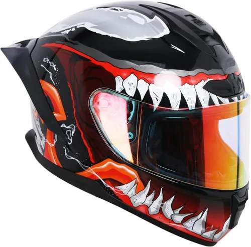 Miniatura 10 de Casco de motocicleta retro de cara completa aprobado por DOT
