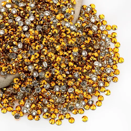 Miniatura 17 de Diamantes de imitación AB verdes a granel, 5000 piezas de diamantes de imitación de fondo plano redondos de gelatina AB sin fijación térmica, gemas