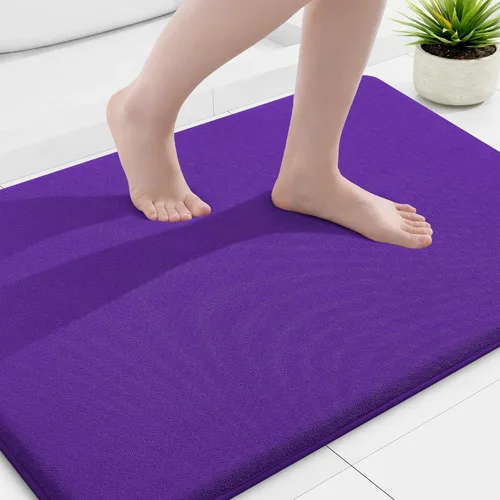 Miniatura 76 de Smiry Tapetes de Baño de Espuma Viscoelástica 36 x 24 pulgadas, Tapetes de Baño Extra Suaves y Absorbentes, Alfombra Antideslizante Lavable