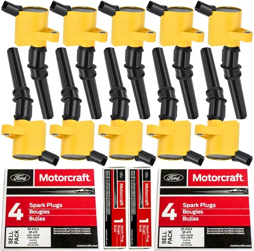 Miniatura 8 de MAS Juego de bobinas de encendido de 8 piezas y bujías Motorcraft SP479 compatibles con Ford Expedition F150 F250 F350 Super Duty Expedition 4.6L