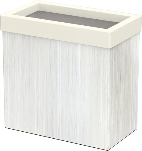 Miniatura 12 de Gatco Cubo de basura rectangular moderno, latón cepillado, cubo de basura de acero inoxidable con tapa extraíble, a prueba de fugas, capacidad de 3