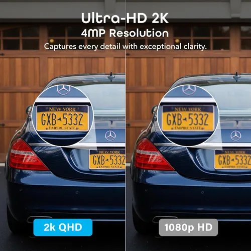 Miniatura 3 de Geeni Hawk 3 - Cámara de seguridad inteligente para exteriores de 4 MP - Cámara de vigilancia WiFi Ultra HD 2K con visión nocturna a color, alcance