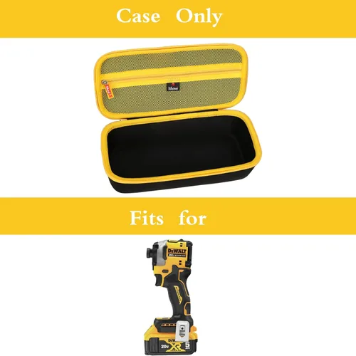 Miniatura 7 de Mchoi Estuche rígido adecuado para DEWALT DCF850B/ DCF870B/ DCF923B 20V inalámbrico sin escobillas compacto 1/4 pulgadas, solo funda