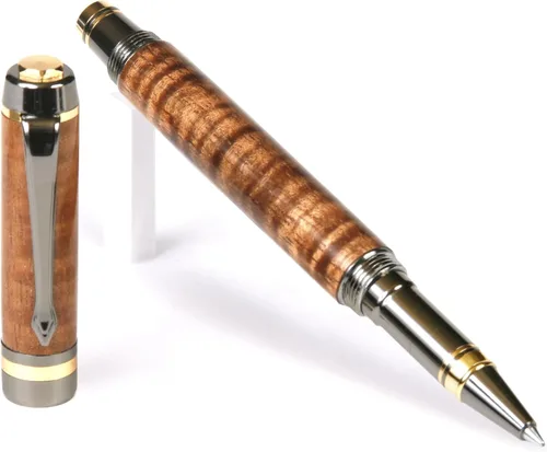 Miniatura 22 de Elite – Bolígrafo de punta rodante, color amarillo de metal de pistola caja Elder Yellow Box Elder