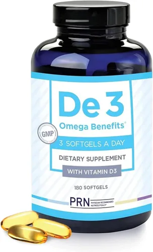 De3 Dry Eye Ultra Pure rTG Omega 3 - Apoyo para ojos secos - 2400 mg de EPA y DHA - Nuevo y mejorado-Sin eructos-3 por porción diaria, suministro