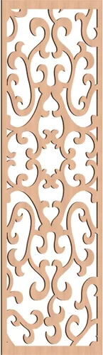 Miniatura 183 de Smithfield Paneles de pared decorativos de madera con calado, 13 3/8 pulgadas de ancho x 34 3/8 pulgadas de alto x 3/8 de alto, roble rojo rojo