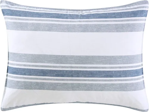 Miniatura 4 de Nautica Juego de edredón individual/individual XL, ropa de cama reversible con funda a juego, decoración de habitación a rayas, artículos esenciales