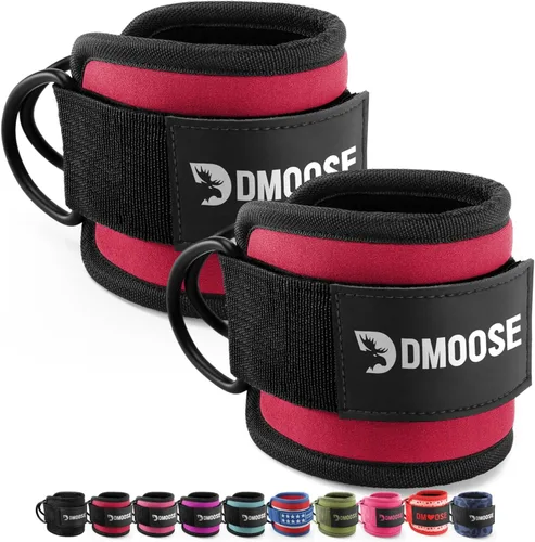 Miniatura 34 de DMoose Fitness Ankle Strap for Cable Machine - One Size Fit with Premium Padding Cuffs, Ankle Bands for Working Out, Booty Workouts, Leg Extension