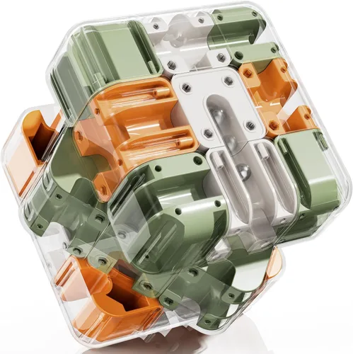 Miniatura 10 de Rompecabezas de bola 3D para niños de 5-8, 8-12, juego de combinación de colores, juguete para niños con razonamiento lógico, juguetes