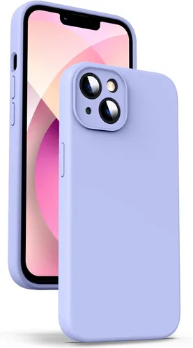 Miniatura 23 de Supdeal Funda de silicona líquida para iPhone 12 Pro Max, [protección de cámara] [antihuellas dactilares] [carga inalámbrica] Funda protectora de 4