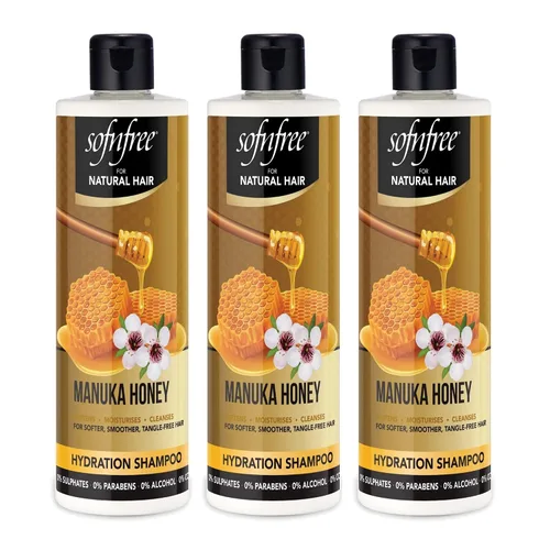 Miniatura 7 de Sofn'free Hydration - Champú de miel de manuka, hidratante natural para cabello ondulado y cabello rizado, añade brillo y suavidad, reduce