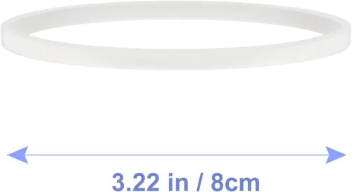 Miniatura 6 de 6 paquetes de juntas de sellado 3.2 pulgadas/8.3 cm Juntas de goma O-Ring blancas de repuesto para licuadoras profesionales Ninja BL660 BL770 BL780..