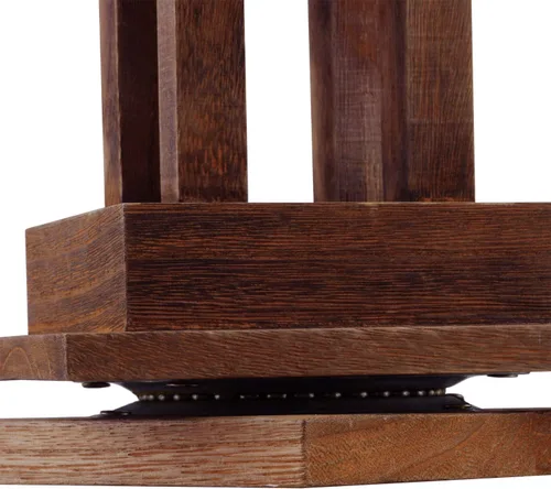 Miniatura 6 de Ikee Design Torre de joyería giratoria de madera natural con 36 ganchos soporte giratorio para almacenamiento de tarjetas para tienda escaparate