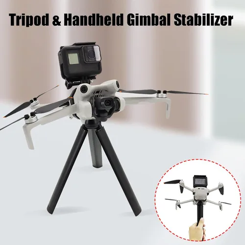 Miniatura 5 de Mini 4 Pro Drone Soporte de extensión para cámara de transporte superior con adaptador de montaje de trípode de tornillo de 1/4 compatible con DJI