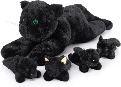 Miniatura 16 de MaoGoLan 5 piezas de peluche de foca gorda con 4 bebés en el interior - Almohada gigante de animal de peluche de foca ultrasuave de 20 pulgadas