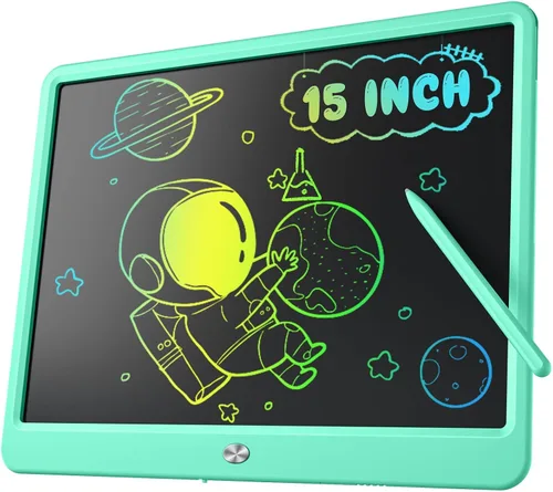 Miniatura 9 de Tableta de Escritura LCD para Niños, Kidopire Tablero de Garabatos de Pantalla Grande de 15 Pulgadas, Tablet de Dibujo y Escritura Colorida