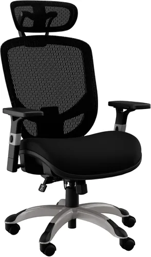 Miniatura 11 de STAPLES Silla de oficina ergonómica Hyken Silla de escritorio giratoria con soporte lumbar ajustable y malla transpirable, para oficina en casa