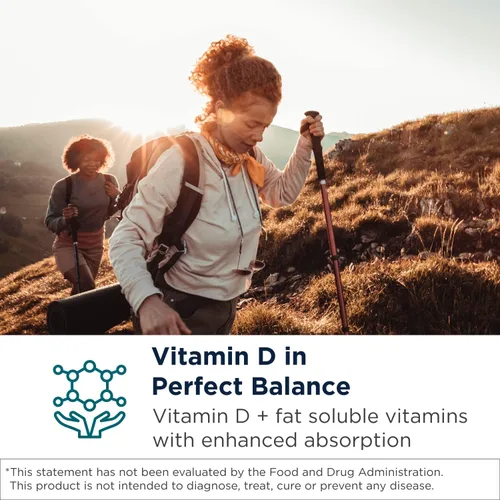 Miniatura 2 de Designs for Health ADK Evail - 5,000 UI de vitamina D3 con vitaminas A, E (Gamma Delta Tocotrienoles de Annatto), K (K1 + K2) - Complejo de vitamina