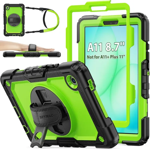 Miniatura 19 de SEYMAC stock Funda para Samsung Galaxy Tab A8 de 10.5 pulgadas, funda de protección contra caídas de cuerpo completo con protector de pantalla