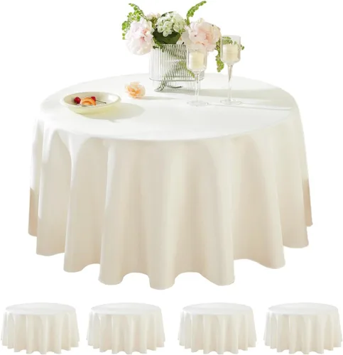 Miniatura 46 de Paquete de 5 Manteles Cuadrados 60 x 60 Pulgadas de Carbón, Mantel de Poliéster Lavable para Uso en Hogar, Fiesta, Boda o Restaurante.