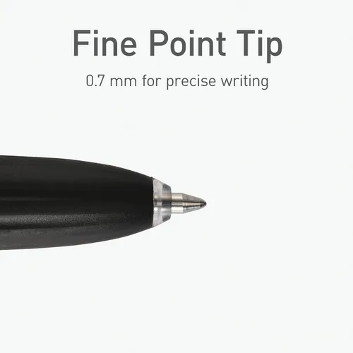 Miniatura 4 de Pentonic GR-T Bolígrafos de gel retráctiles, 10 unidades, tinta negra, punta fina de 0.7 mm, escritura suave para diario, toma de notas, oficina