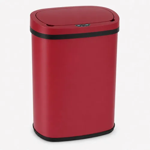 Miniatura 8 de Bote de basura automático de acero inoxidable de 13.2 galones con sistema de control de olores, sensor de movimiento semicircular sin tacto de 50