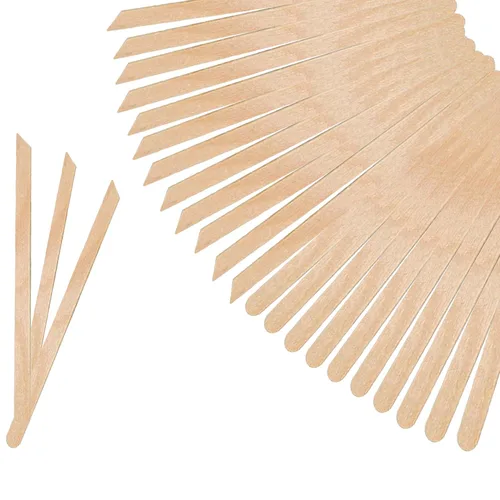 Miniatura 9 de Mibly 600 piezas varitas de cera de madera - varitas aplicadoras de cera pequeñas para cejas, labios, nariz para depilación y piel suave - Uso