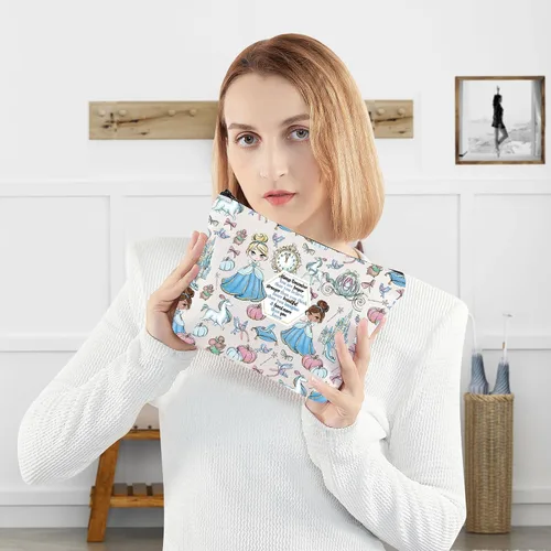 Miniatura 6 de WZMPA Magical Princess - Bolsa de cosméticos de Scullery Maid para fanáticos, regalo You Are Braver Stronger Beautiful Than You Know, bolsa