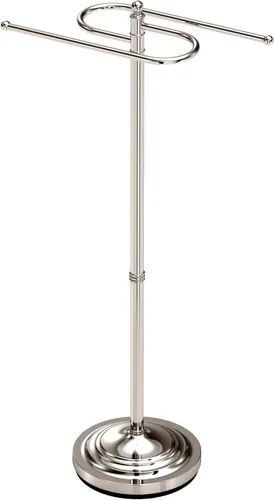 Miniatura 10 de Gatco Estilo S, soporte para toallas para piso, 1506 Níquel Satinado