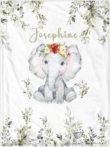 Miniatura 18 de Manta de bebé personalizada para niñas y niños, manta de bebé personalizada con nombre, mantas de regalo personalizadas súper suaves para niños