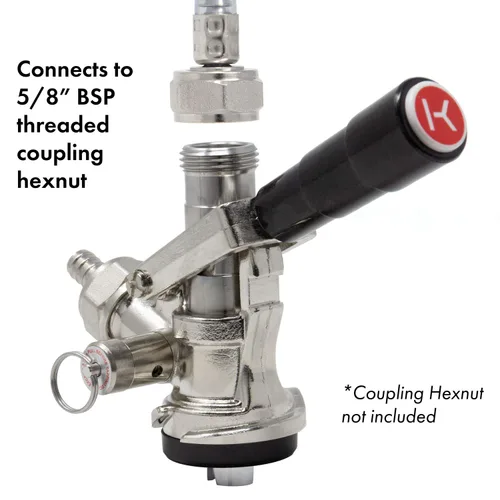 Miniatura 5 de Strange Brew CECOMINOD089184 Sistema de grifo de acoplador de cerveza de barril europeo Kegerator S - Manija de palanca