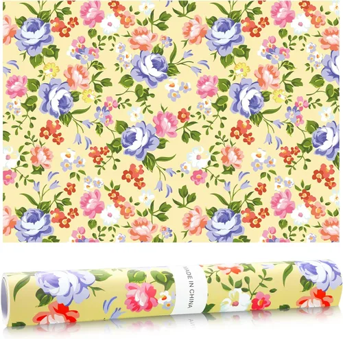 Miniatura 9 de Gersoniel 10 hojas de forros de cajones para aparadores, forros de cajones perfumados, papel perfumado no adhesivo para estantes fragantes del hogar