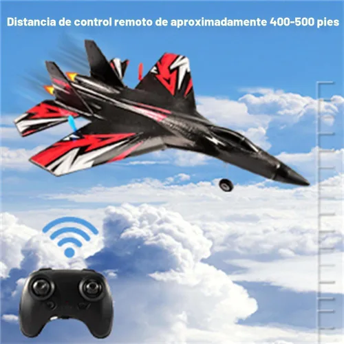 Miniatura 8 de Nueva actualización de avión SU27 RC, juguetes de combate de control remoto, 2.4 GHz 6 ejes estabilizador RTF planeador avión avión con 2