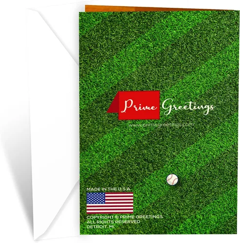 Miniatura 4 de Prime Greetings Tarjeta de cumpleaños para nieto, hecha en Estados Unidos, ecológica, cartulina gruesa con sobre premium de 5 x 7.75 pulgadas