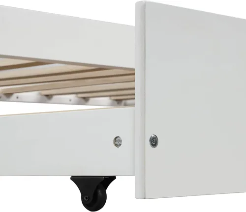Miniatura 8 de Bellemave Cama de casa individual con nido para niños, cama de casa con techo, tamaño individual, marco de sofá cama con nido para niños y niñas