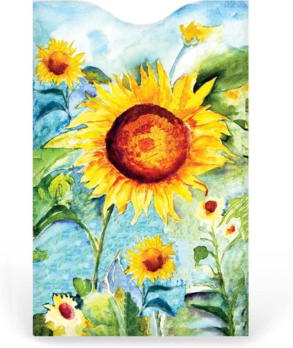 Miniatura 4 de Monarque Fundas para tarjetas de crédito con bloqueo RFID, juego de 6 (flores), Cartera Rfid