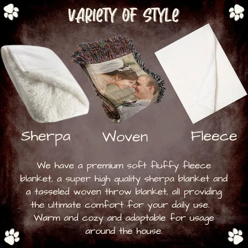 Miniatura 3 de Manta rústica para perro Shih Tzu, ligera, súper suave, acogedora y duradera, manta de cama con temática de animales para sofá, cama, sofá