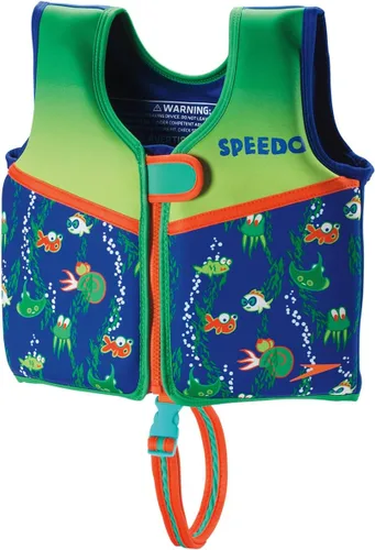 Miniatura 7 de Speedo Kids Chaleco Salvavidas Clásico para Aprender a Nadar UPF 50 Azul Bondi/Verde falso