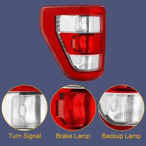 Miniatura 2 de Luz trasera para Ford F150 F-150 XL 2021 2022 2023 21 22 23 Freno trasero (halógeno con punto ciego - R)