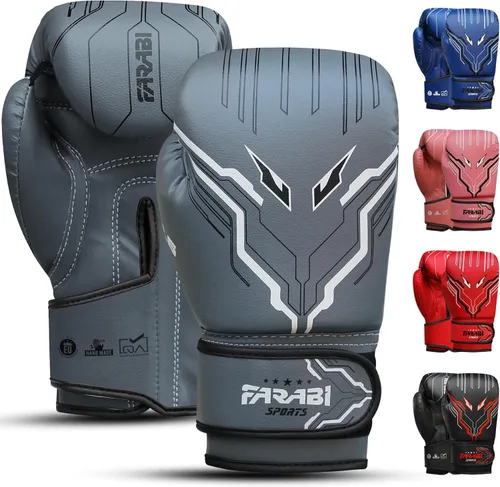 Miniatura 10 de Farabi Sports Guantes de boxeo para niños y niñas, guantes de kickboxing de 6 onzas para jóvenes, guantes de boxeo junior para MMA, Muay Thai, Azul