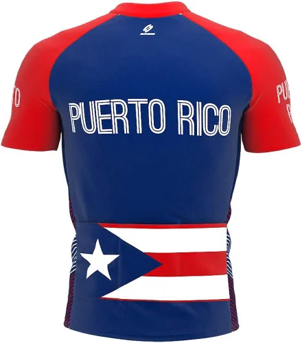 Miniatura 2 de Jersey de ciclismo de manga corta para hombre de Puerto Rico