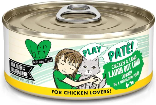 Miniatura 41 de B.F.F. PLAY - Best Feline Friend Paté Lovers, Aw Yeah!, Atún & Chicken Check Please! con atún y pollo, lata de 2.8 onzas (paquete de 12)