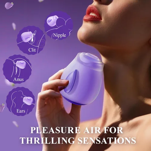 Miniatura 6 de Rosa Juguete Sexual para Adultos - Vibrador de Succión para Mujeres con 5 Modos de Succión y 5 Niveles de Intensidad, Succionador Puro de Apertura