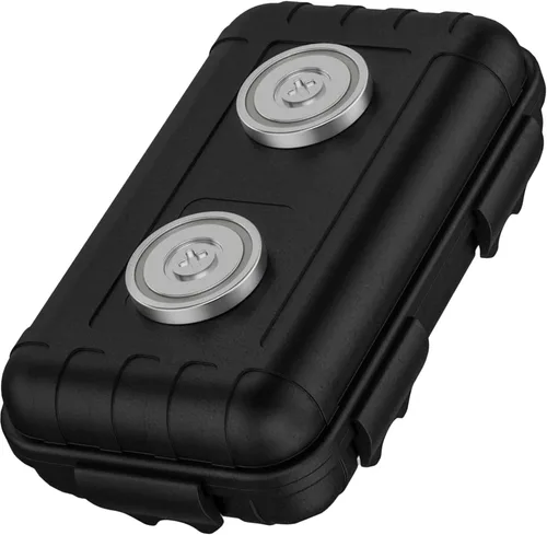 Caja magnética para llaves Lucrum para debajo del coche - Ocultar una llave magnética para el coche - Caja magnética para ocultar llaves - Mediana