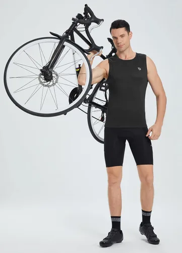 Miniatura 2 de BALEAF Camiseta sin mangas para hombre, de secado rápido, para ciclismo, para correr, transpirable, para correr, camiseta sin mangas