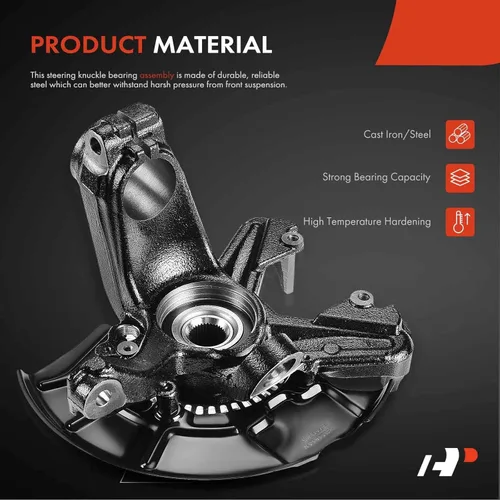 Miniatura 5 de A-Premium Conjunto de cubo de cojinete de rueda y nudillo de dirección delantero izquierdo compatible con Volkswagen Jetta 1999-2005, Golf 1999-2006
