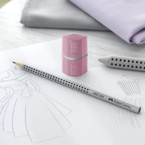 Miniatura 7 de Faber-Castell Sacapuntas Grip Trio: Sombras de rosas