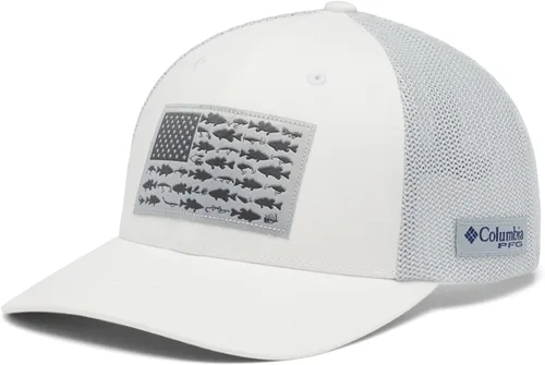 Miniatura 135 de Columbia - Gorra de malla con bandera con árboles unisex para adultos, corona alta