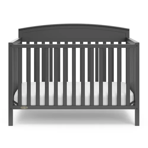 Miniatura 8 de Graco Benton 5 en 1 Cuna Convertible (Gris) – Certificado GREENGUARD Gold, se convierte de cuna para bebé a cama infantil, diván y cama